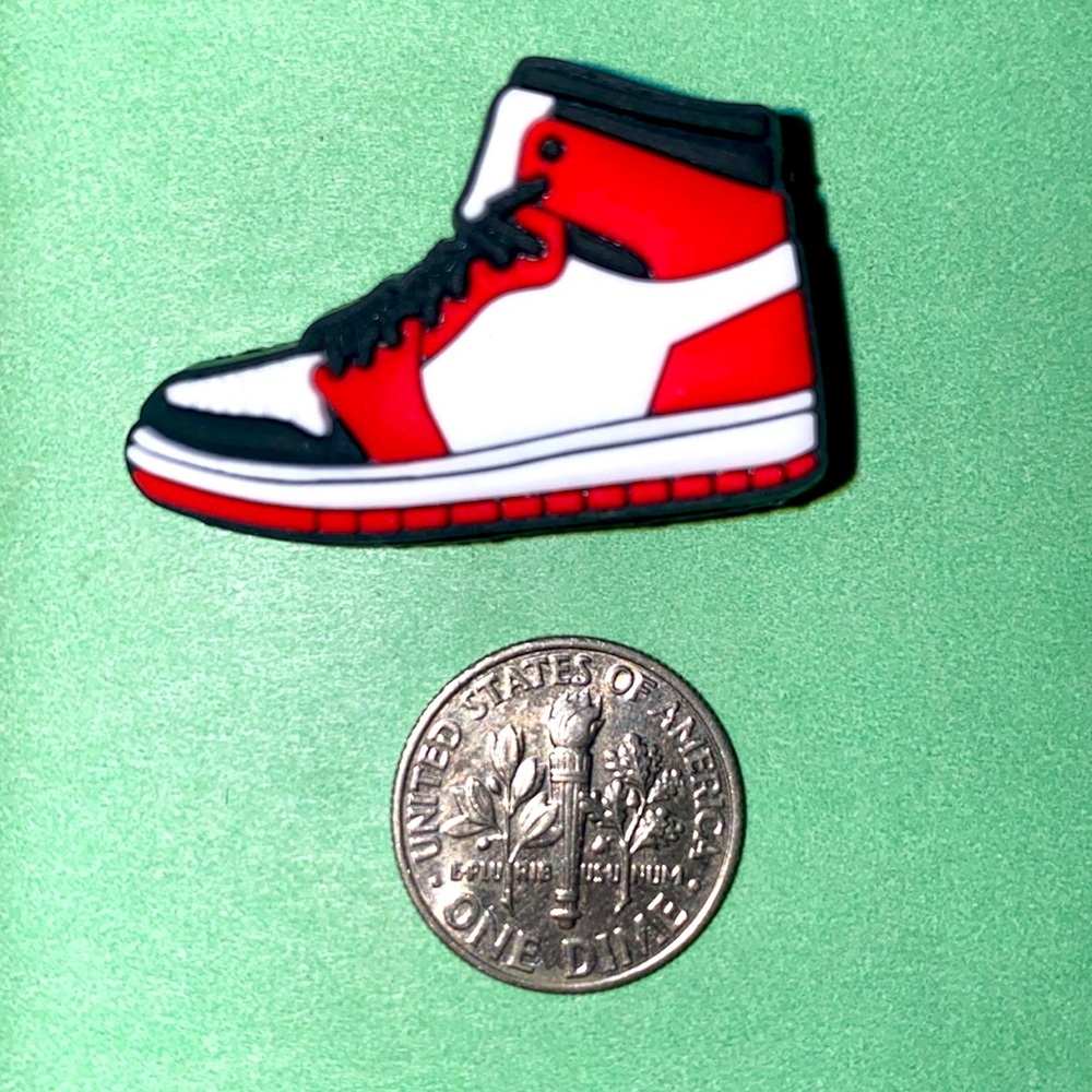 (10 for $15) Like Nik€ Red Tennis Shoes Croc Shoe Charms